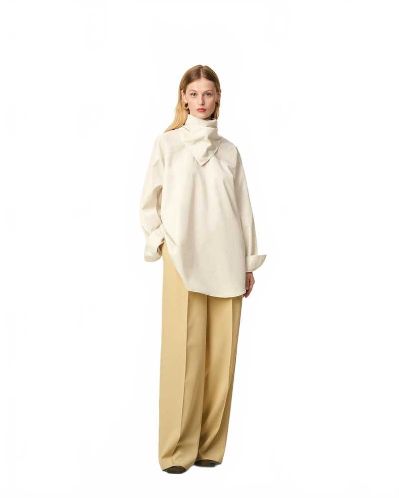 Blouse Bandana Manches Longues - Ami - Ivoire Blouse Bandana Manches Longues - Ami - Ivoire