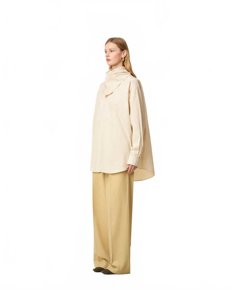 Blouse Bandana Manches Longues - Ami - Ivoire Blouse Bandana Manches Longues - Ami - Ivoire