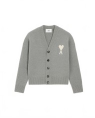 Cardigan Ami De Coeur - Ami - Gris / Ecru