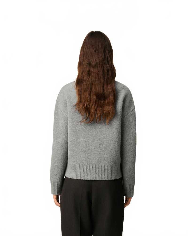 Cardigan Ami De Coeur - Ami - Grey / Ecru Cardigan Ami De Coeur - Ami - Grey / Ecru