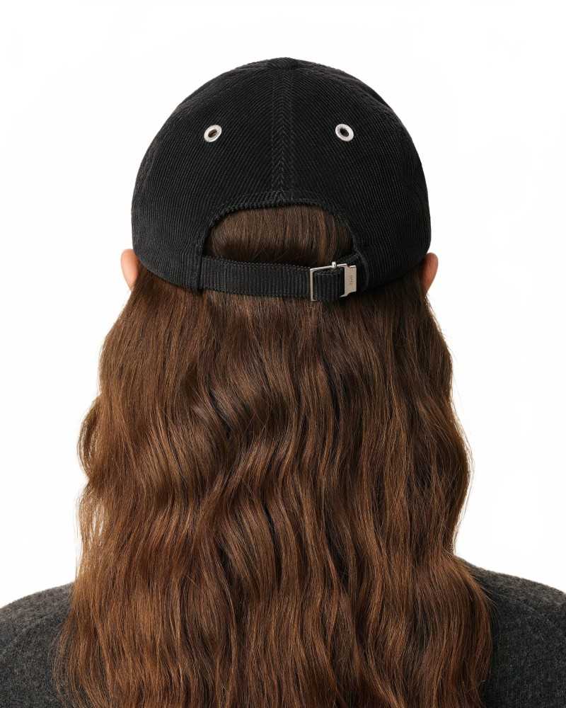 Ami Velours Cotele Cap - Ami - Anthracite