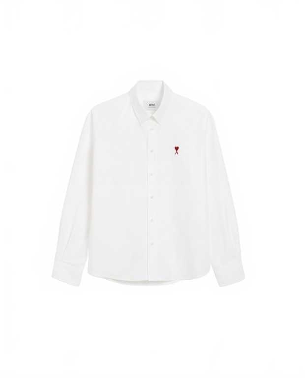 Chemise Col Boutonne Ami De Coeur - Ami - Blanc Naturel Chemise Col Boutonne Ami De Coeur - Ami - Blanc Naturel