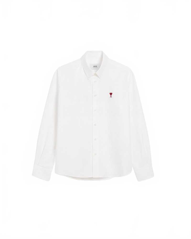 Chemise Col Boutonne Ami De Coeur - Ami - Blanc Naturel