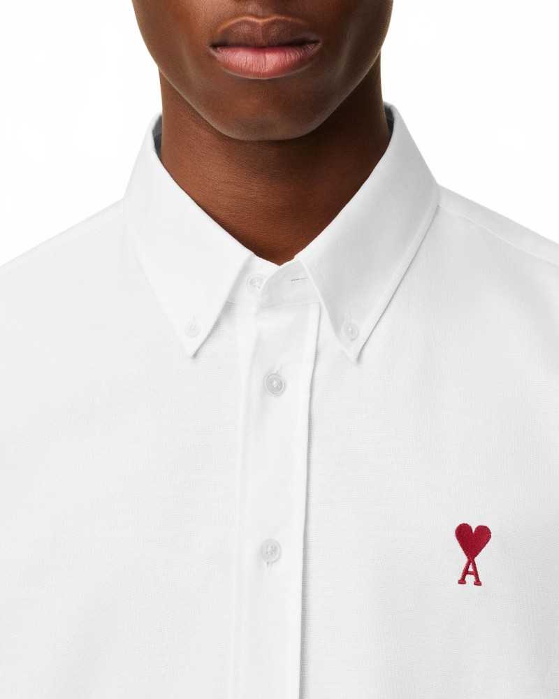 Ami De Coeur Buttoned Collar Shirt - Ami - Natural White Ami De Coeur Buttoned Collar Shirt - Ami - Natural White