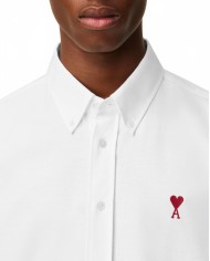 Ami De Coeur Buttoned Collar Shirt - Ami - Natural White Ami De Coeur Buttoned Collar Shirt - Ami - Natural White