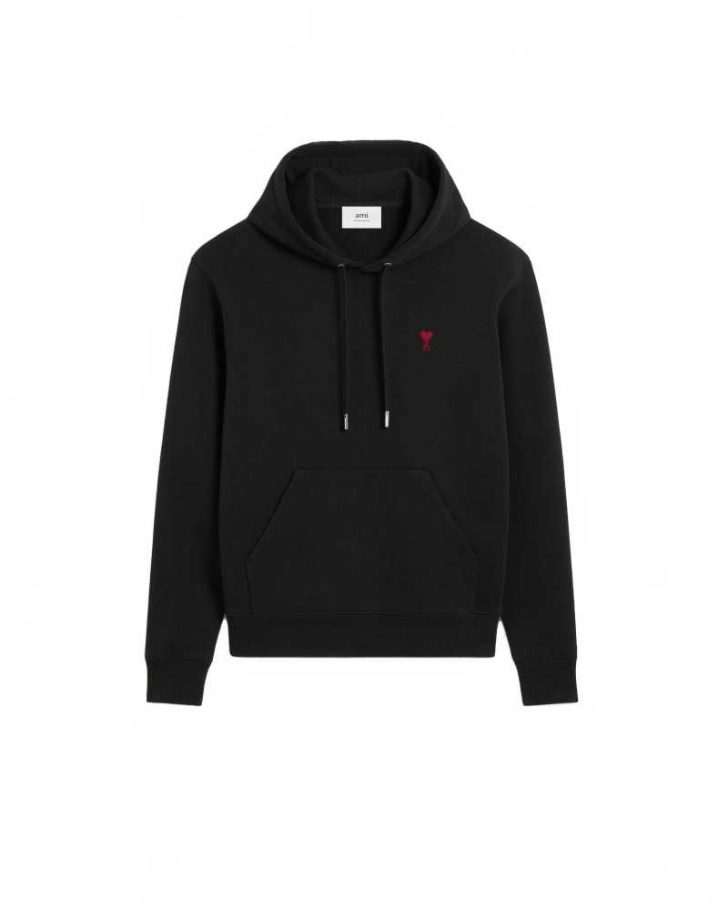 Hoodie Ami De Coeur Rouge - Ami - Noir Hoodie Ami De Coeur Rouge - Ami - Noir