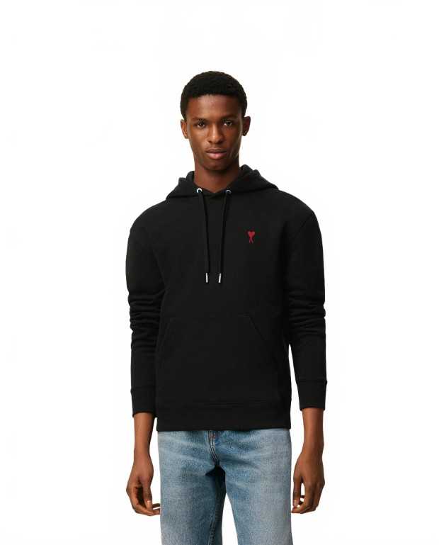 Hoodie Ami De Coeur Rouge - Ami - Noir Hoodie Ami De Coeur Rouge - Ami - Noir