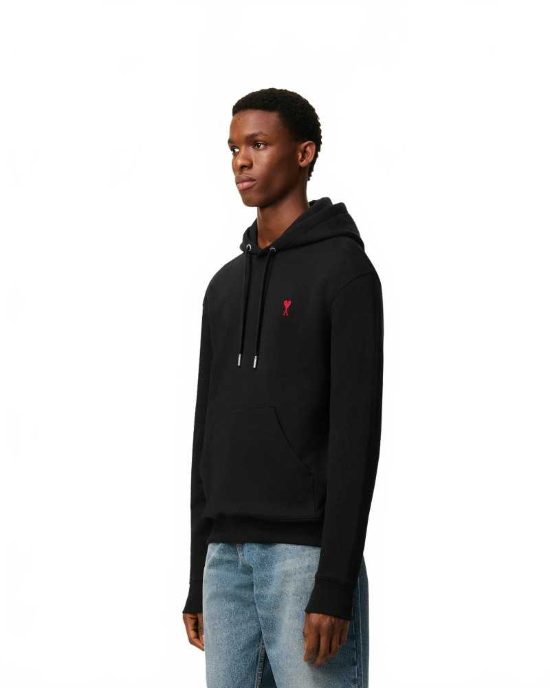 Hoodie Ami De Coeur Rouge - Ami - Noir Hoodie Ami De Coeur Rouge - Ami - Noir