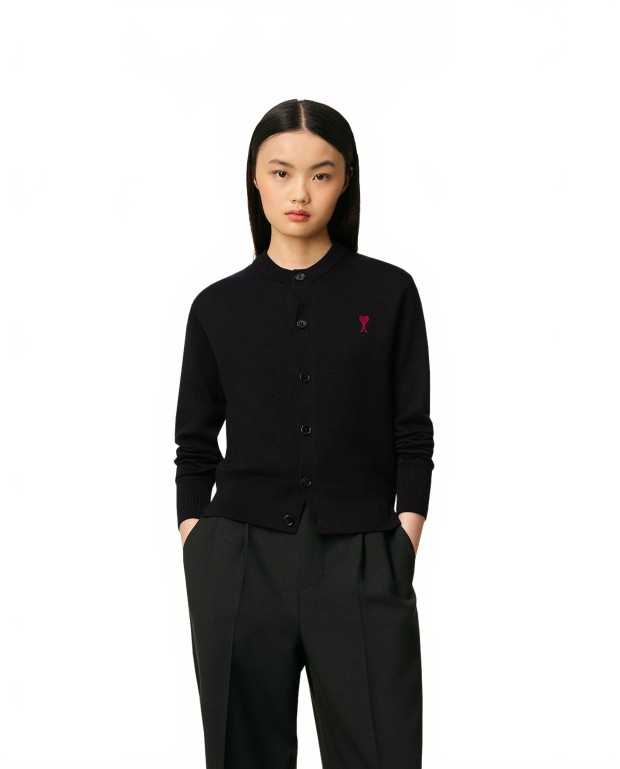 Cardigan Adc Cardigan - Ami - Noir / Rouge Cardigan Adc Cardigan - Ami - Noir / Rouge