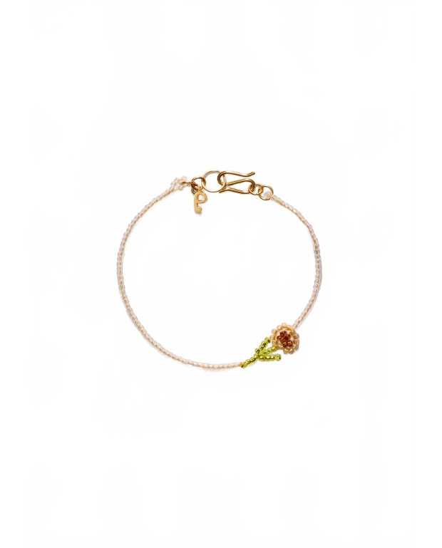 Mini Brown Flor Bracelet - Pura Utz - Brown Flor Mini Brown Flor Bracelet - Pura Utz - Brown Flor