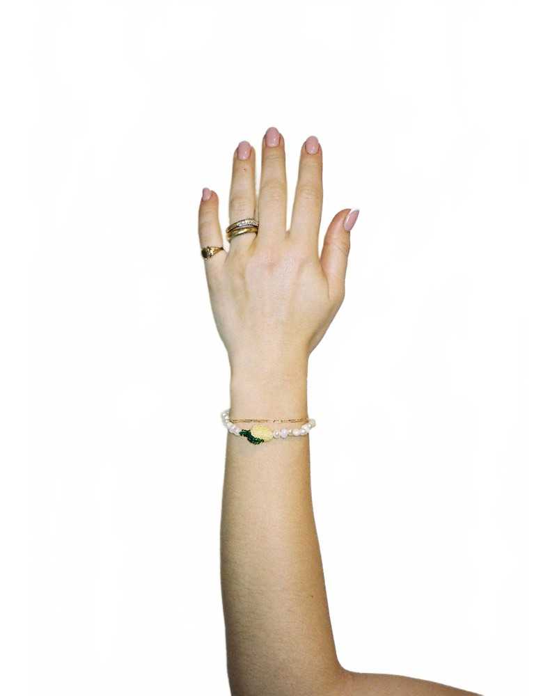 Pearl Lemon Bracelet - Pura Utz - Lemon Pearl Lemon Bracelet - Pura Utz - Lemon