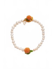 Pearl Shiny Orange Bracelet - Pura Utz - Orange Pearl Shiny Orange Bracelet - Pura Utz - Orange