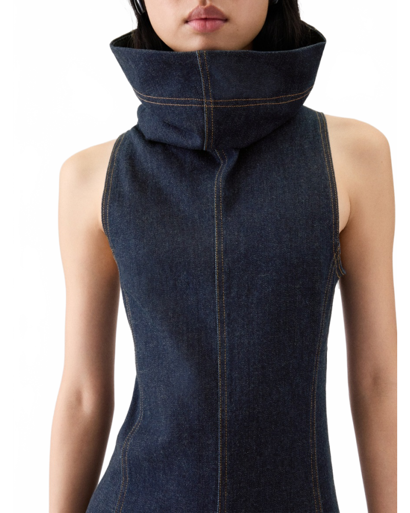 The Triangle De Nîmes Dress - Jacquemus - Dark Navy The Triangle De Nîmes Dress - Jacquemus - Dark Navy
