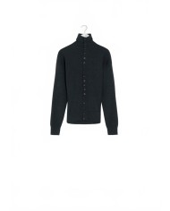 Buttoned Fitted Cardigan - Lemaire - Anthracite Melange Buttoned Fitted Cardigan - Lemaire - Anthracite Melange