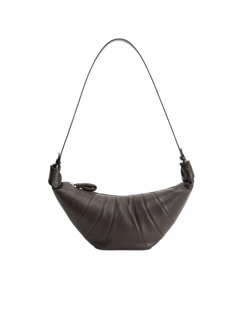 Rail Belt Medium Croissant Bag - Lemaire - Dark Chocolate Rail Belt Medium Croissant Bag - Lemaire - Dark Chocolate