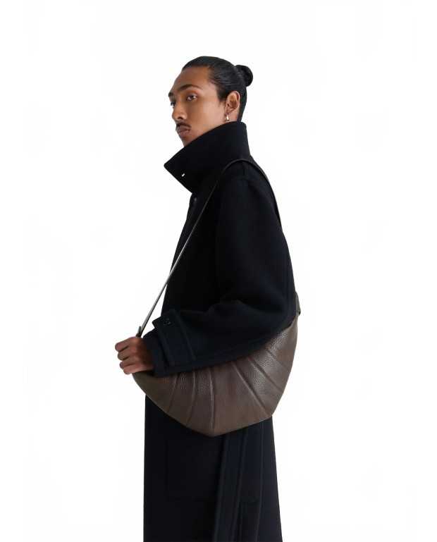 Rail Belt Medium Croissant Bag - Lemaire - Dark Chocolate Rail Belt Medium Croissant Bag - Lemaire - Dark Chocolate