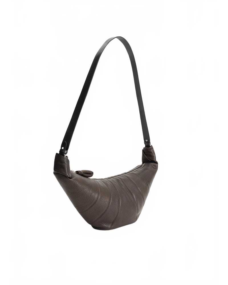 Rail Belt Medium Croissant Bag - Lemaire - Dark Chocolate Rail Belt Medium Croissant Bag - Lemaire - Dark Chocolate
