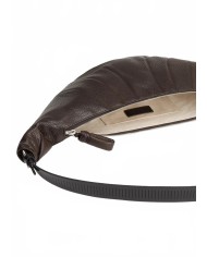 Rail Belt Medium Croissant Bag - Lemaire - Dark Chocolate Rail Belt Medium Croissant Bag - Lemaire - Dark Chocolate