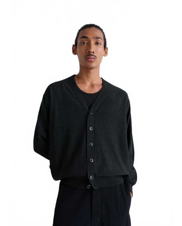 Relaxed Twisted Cardigan - Lemaire - Anthracite Relaxed Twisted Cardigan - Lemaire - Anthracite