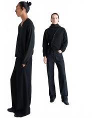 Relaxed Twisted Cardigan - Lemaire - Anthracite Relaxed Twisted Cardigan - Lemaire - Anthracite