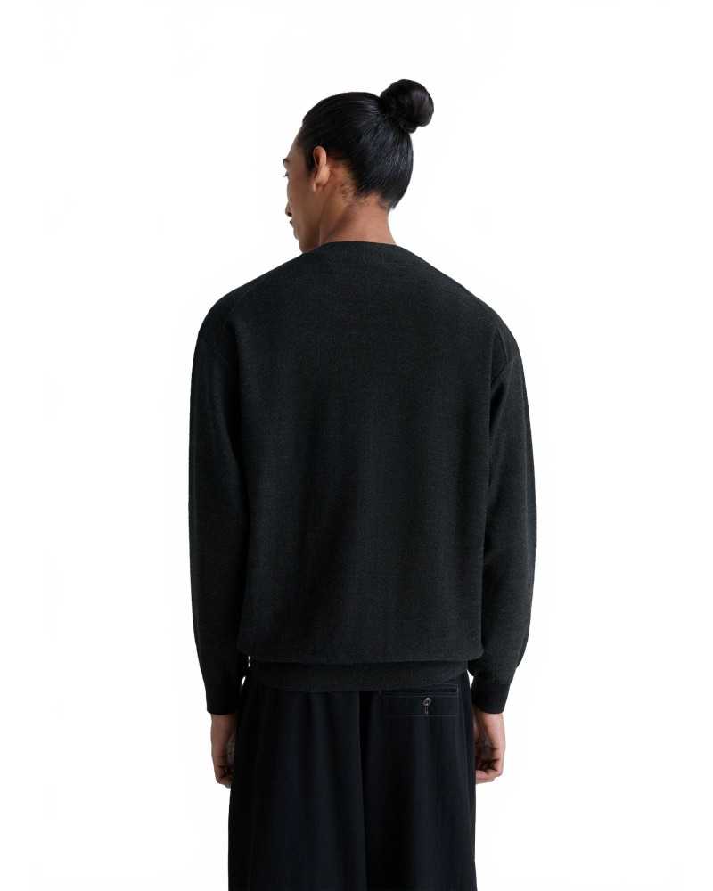 Relaxed Twisted Cardigan - Lemaire - Anthracite Relaxed Twisted Cardigan - Lemaire - Anthracite