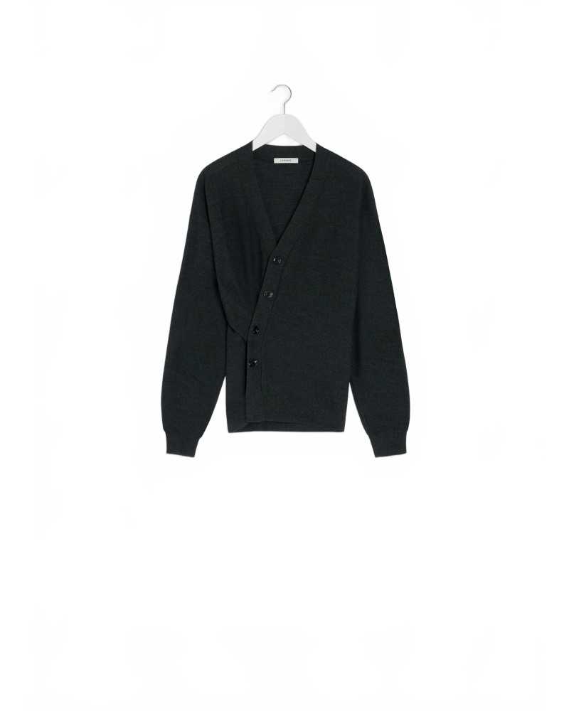 Relaxed Twisted Cardigan - Lemaire - Anthracite Relaxed Twisted Cardigan - Lemaire - Anthracite