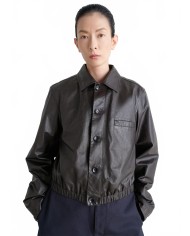 Soft Leather Blouson - Lemaire - Black Cherry Soft Leather Blouson - Lemaire - Black Cherry