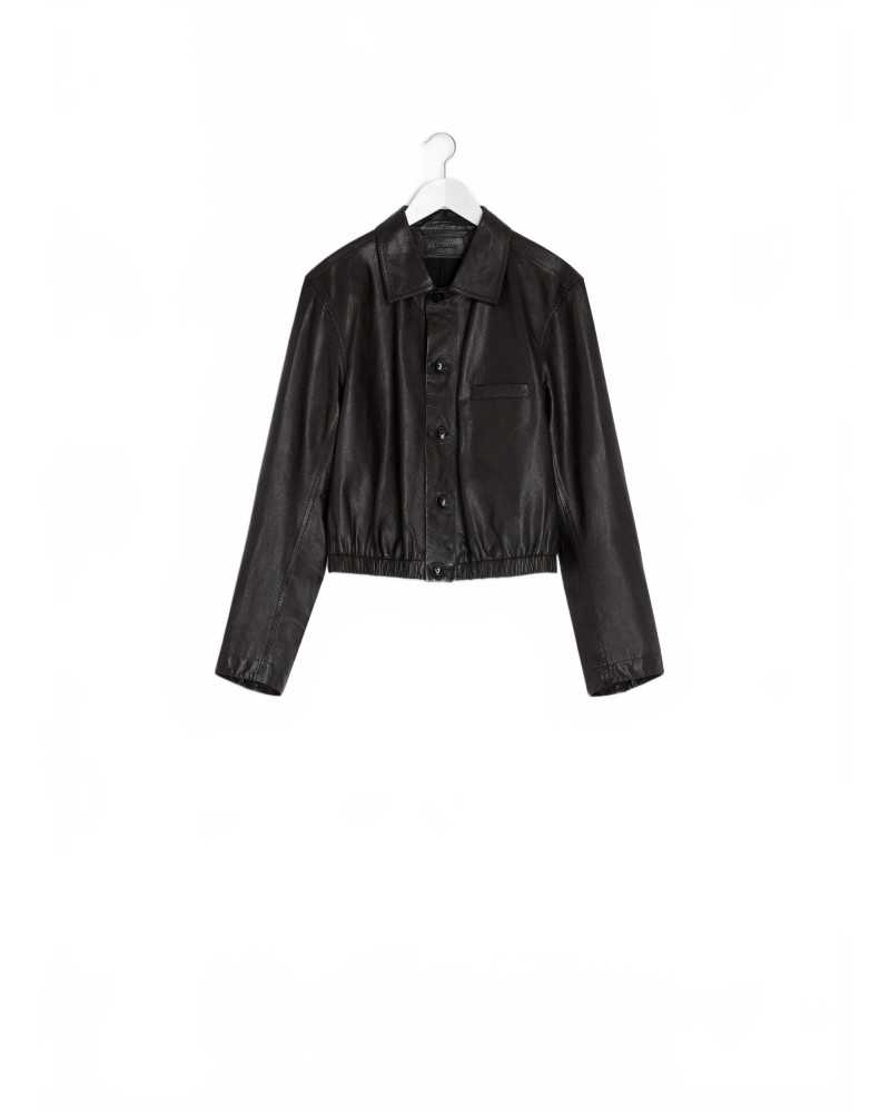 Soft Leather Blouson - Lemaire - Black Cherry Soft Leather Blouson - Lemaire - Black Cherry