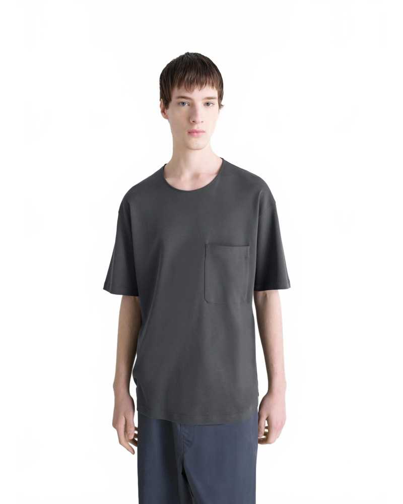 Relaxed T-shirt - Lemaire - Gris Carbone Relaxed T-shirt - Lemaire - Gris Carbone
