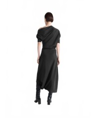 Twisted Hem Dress - Lemaire - Anthracite Twisted Hem Dress - Lemaire - Anthracite