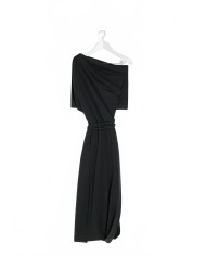 Twisted Hem Dress - Lemaire - Anthracite Twisted Hem Dress - Lemaire - Anthracite