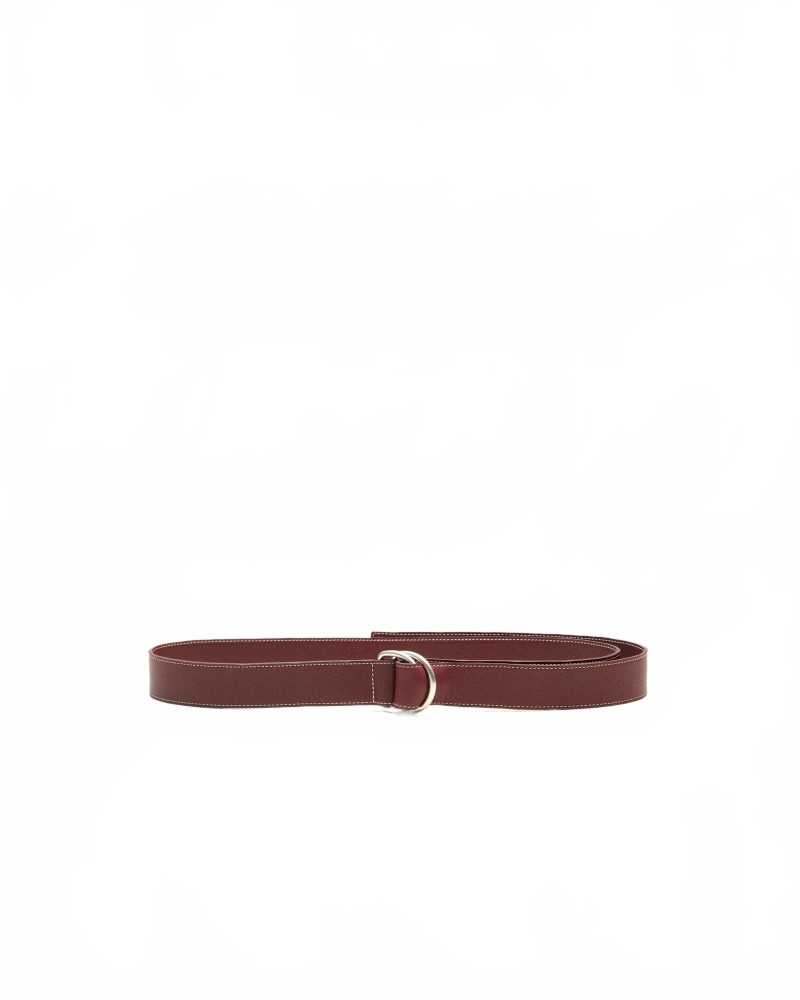 Ceinture Boucle Double 35 Mm - Ami - Cerise / Argent Vibre Ceinture Boucle Double 35 Mm - Ami - Cerise / Argent Vibre