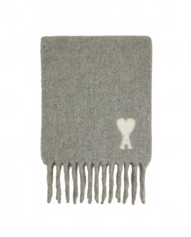 Ami De Coeur Grey Scarf - Ami - Grey Ami De Coeur Grey Scarf - Ami - Grey