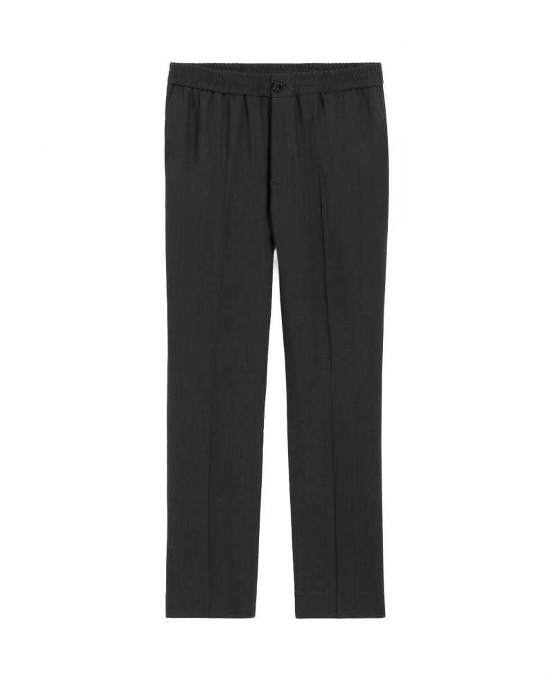 Elasticated Waist Pants - Ami - Anthracite Elasticated Waist Pants - Ami - Anthracite