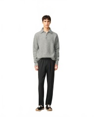 Elasticated Waist Pants - Ami - Anthracite Elasticated Waist Pants - Ami - Anthracite