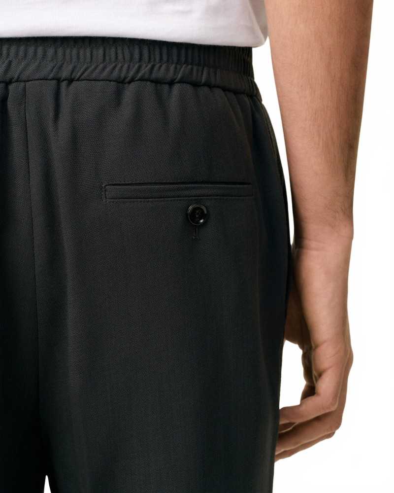 Elasticated Waist Pants - Ami - Anthracite Elasticated Waist Pants - Ami - Anthracite