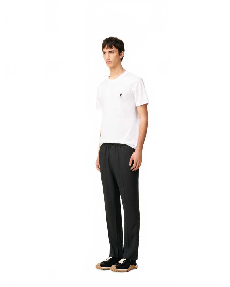 Elasticated Waist Pants - Ami - Anthracite Elasticated Waist Pants - Ami - Anthracite