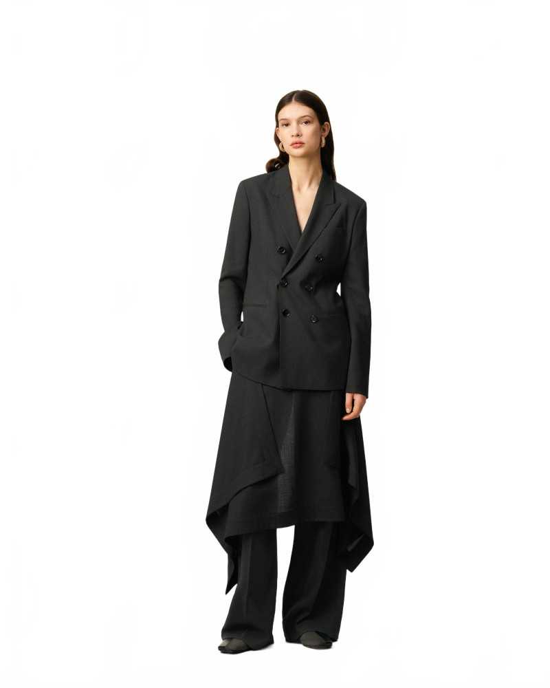 Pantalon Jupe - Ami - Anthracite Pantalon Jupe - Ami - Anthracite