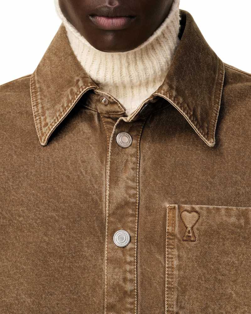 Ami De Coeur Overshirt - Ami - Hazelnut Ami De Coeur Overshirt - Ami - Hazelnut