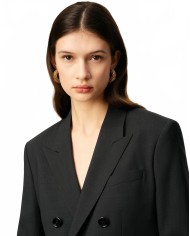 Loose-fitting Double Breasted Jacket - Ami - Anthracite Loose-fitting Double Breasted Jacket - Ami - Anthracite