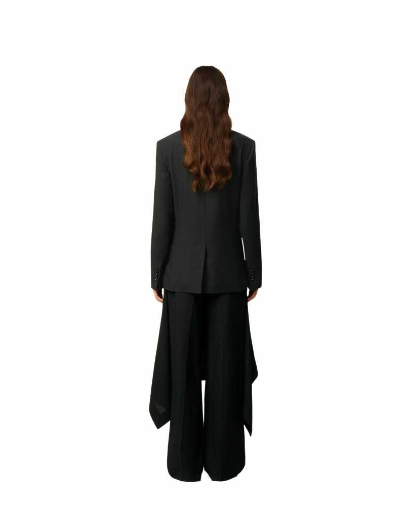 Loose-fitting Double Breasted Jacket - Ami - Anthracite Loose-fitting Double Breasted Jacket - Ami - Anthracite