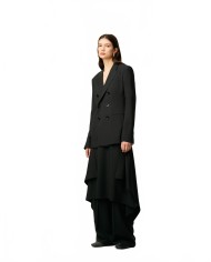 Loose-fitting Double Breasted Jacket - Ami - Anthracite Loose-fitting Double Breasted Jacket - Ami - Anthracite