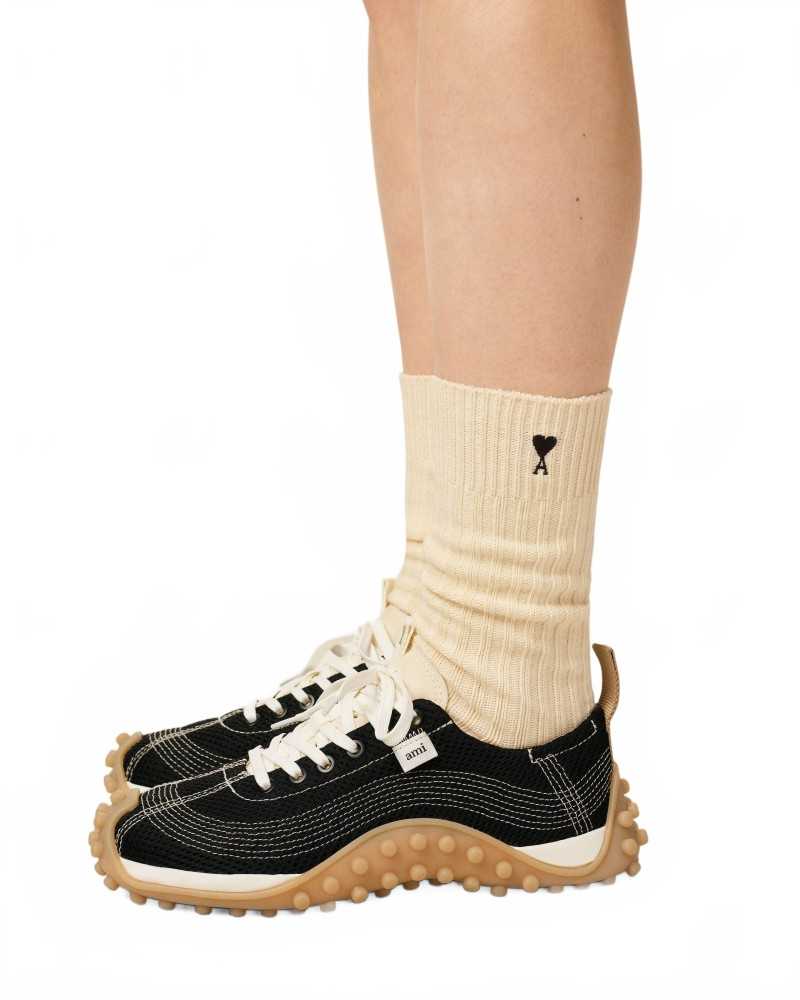 Pack Trois Chaussettes Ami De Coeur - Ami - Ecru / Gris / Noir Pack Trois Chaussettes Ami De Coeur - Ami - Ecru / Gris / Noir