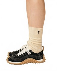 Pack Trois Chaussettes Ami De Coeur - Ami - Ecru / Gris / Noir Pack Trois Chaussettes Ami De Coeur - Ami - Ecru / Gris / Noir