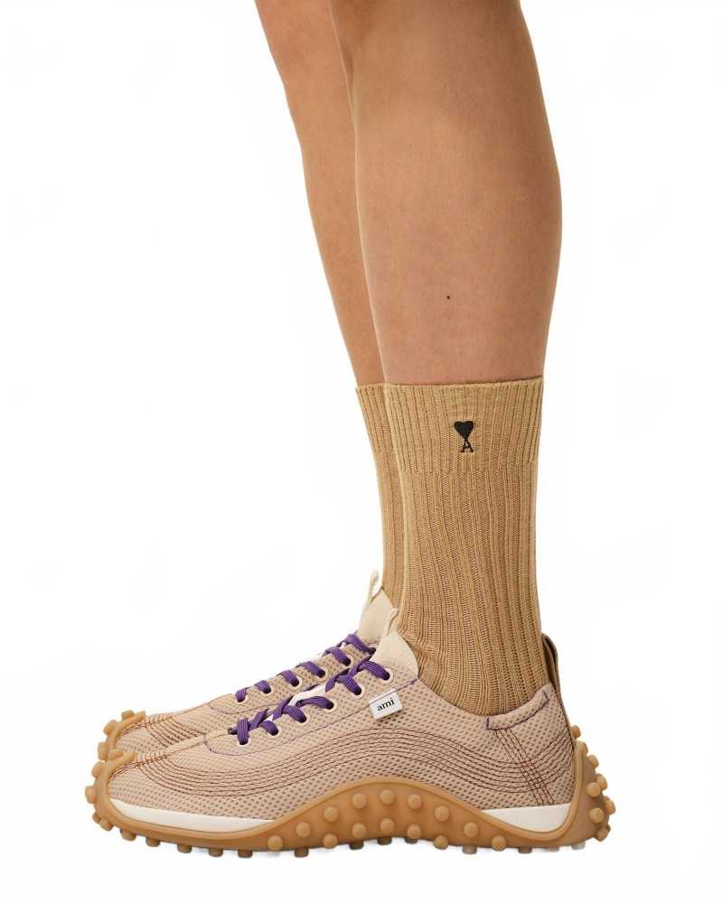 Chaussettes Ami De Coeur Noir - Ami - Camel Chaussettes Ami De Coeur Noir - Ami - Camel
