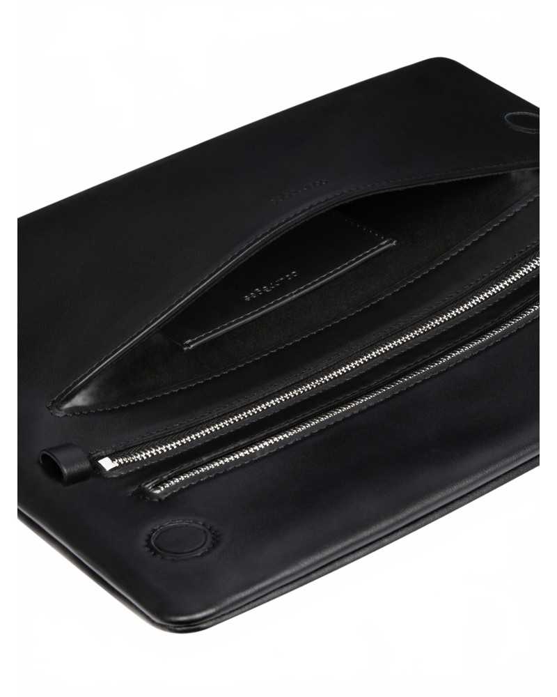Clutch Cuff Leather - Courreges - Black Clutch Cuff Leather - Courreges - Black