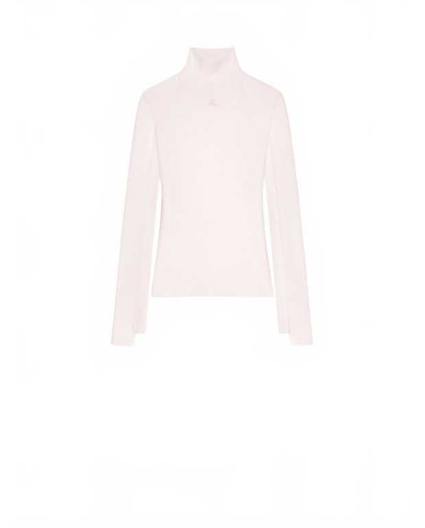 Interlock Mockneck Sweater - Courreges - Powder Pink Interlock Mockneck Sweater - Courreges - Powder Pink