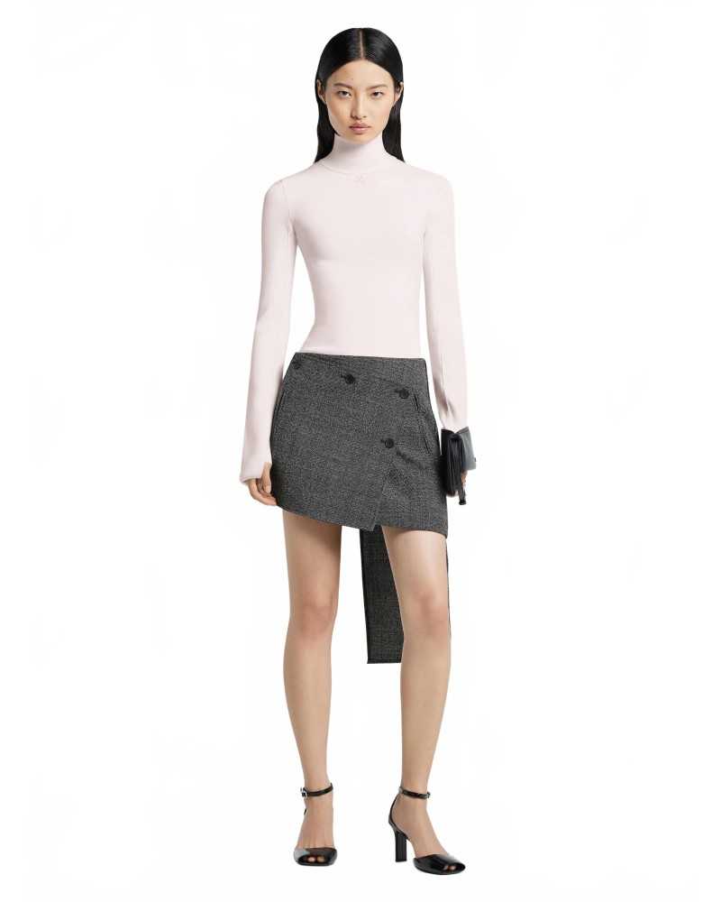 Interlock Mockneck Sweater - Courreges - Powder Pink