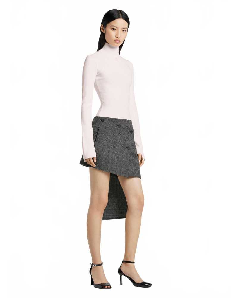 Interlock Mockneck Sweater - Courreges - Powder Pink