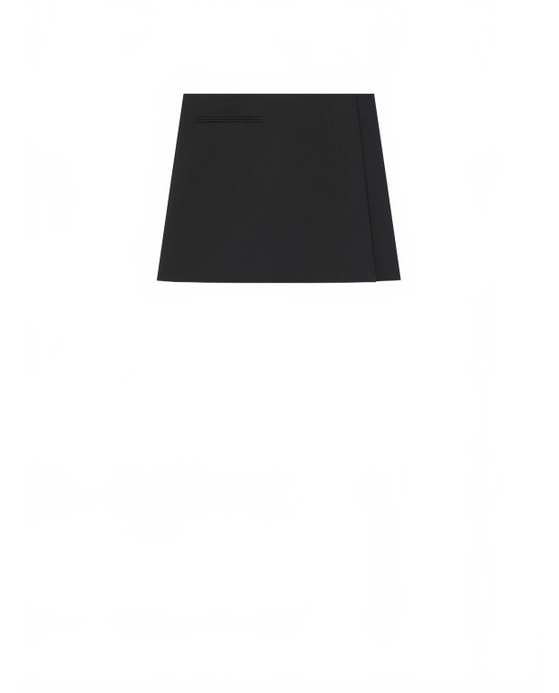Mini-skirt One Minute Twill - Courreges - Black Mini-skirt One Minute Twill - Courreges - Black